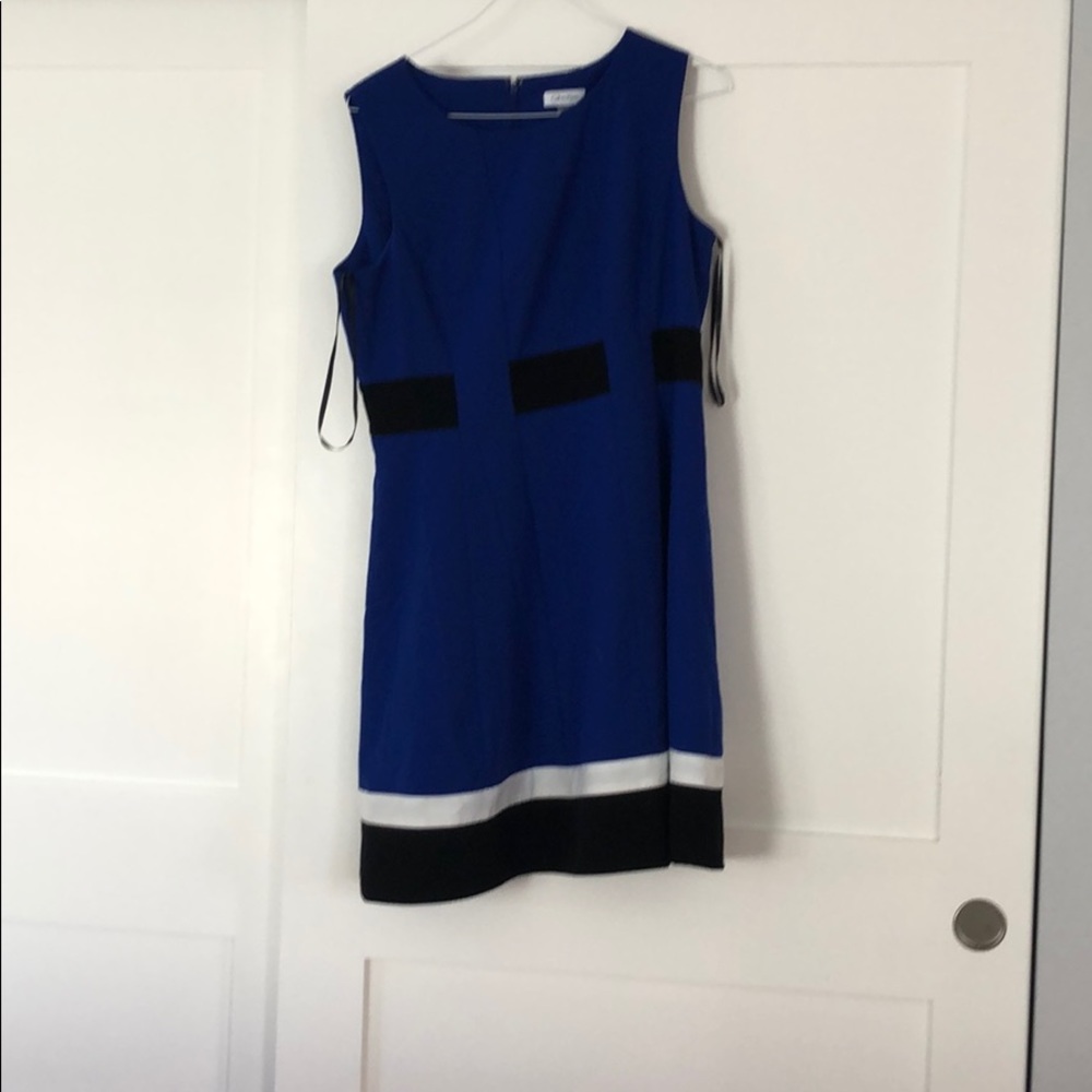 Hardly worn Calvin Klein blue dress
